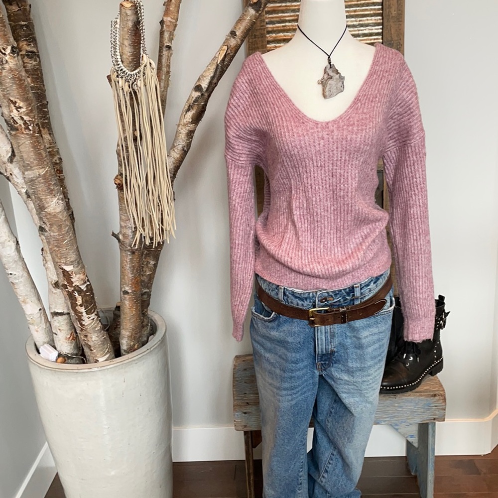 Anthropologie Sweater with crisscross back